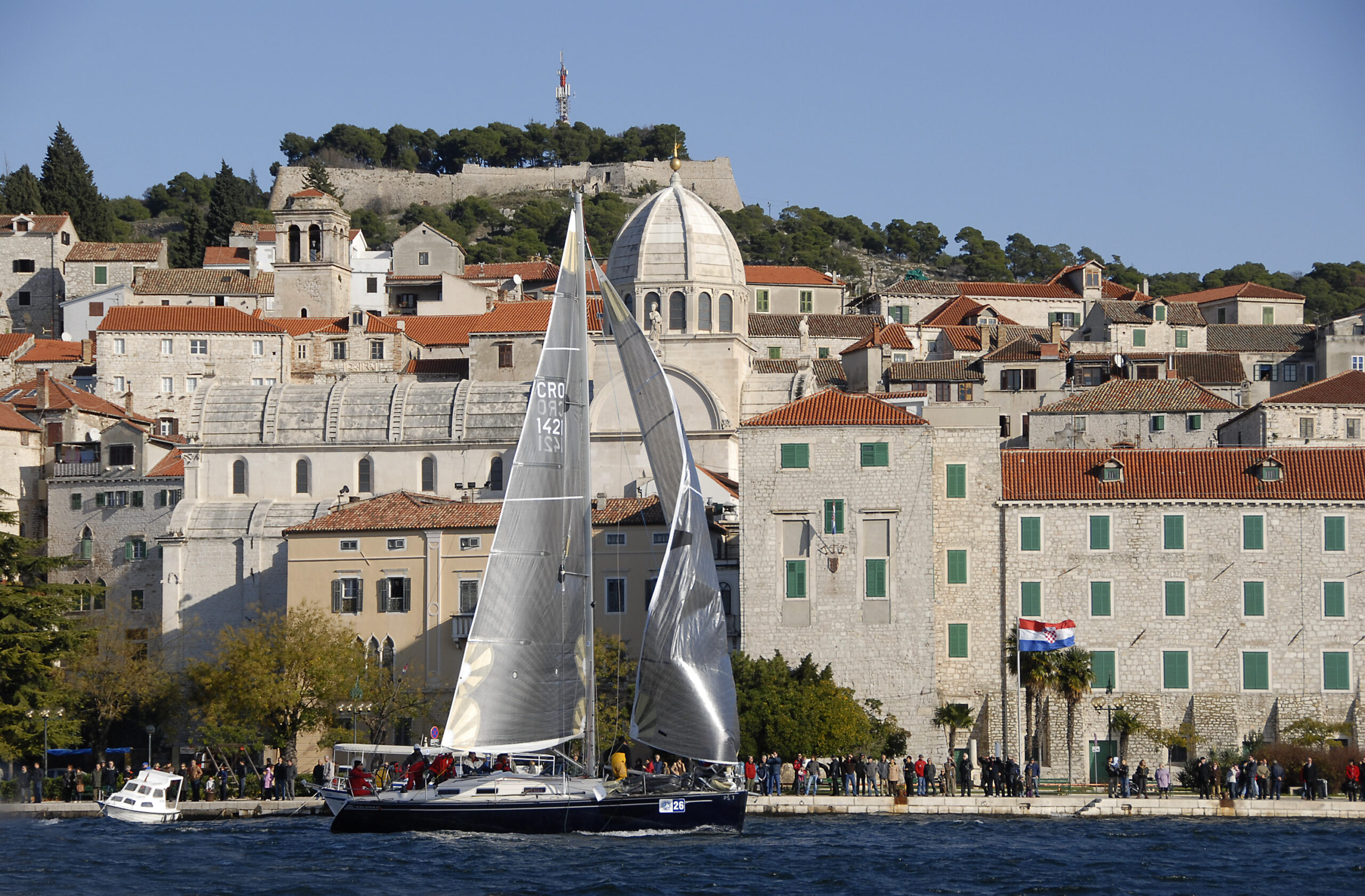 Sibenik, Croatia sky line image