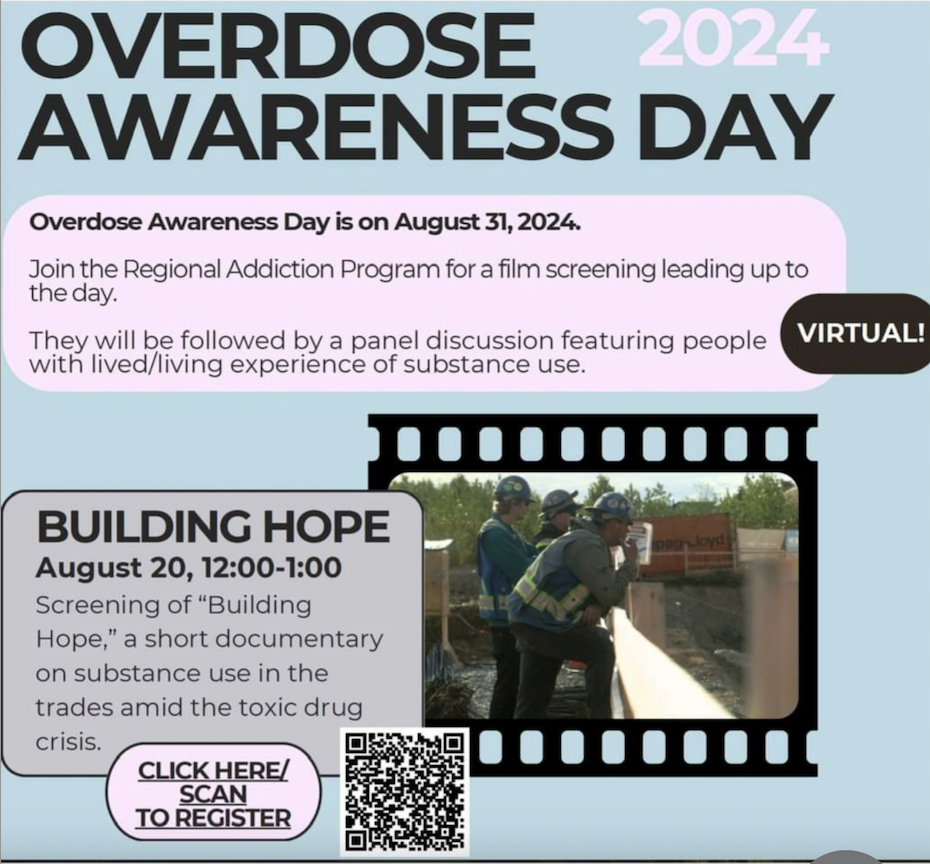 Overdose Awareness Day 2024 | Building Hope Screening