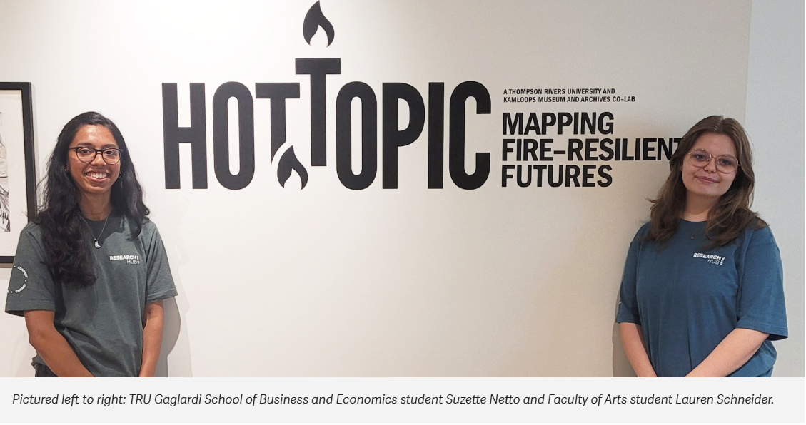 Mapping local knowledge: TRU students guide fire awareness exhibition