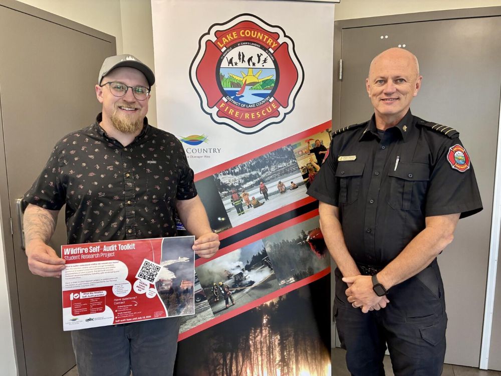 District of Lake Country teams with University of Northern BC on wildfire prevention toolkit