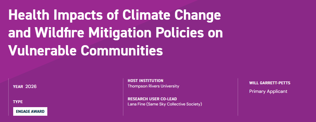 Health Impacts of Climate Change and Wildfire Mitigation Policies on Vulnerable Communities